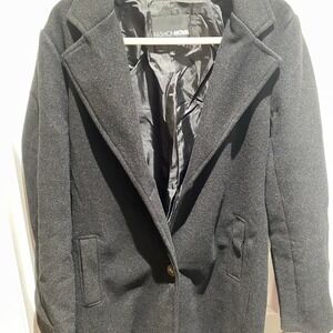 Fashion Nova‎ grey coat with black lining Size xl
